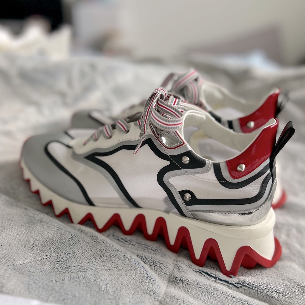 Christian Louboutin Sharkina Sneakers Size 8 (fits US size 6.5 or size 7) NEW